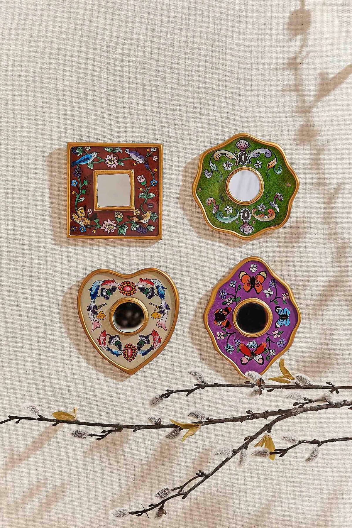Mini Kalp Ayna (10x10 cm) - 1 Adet