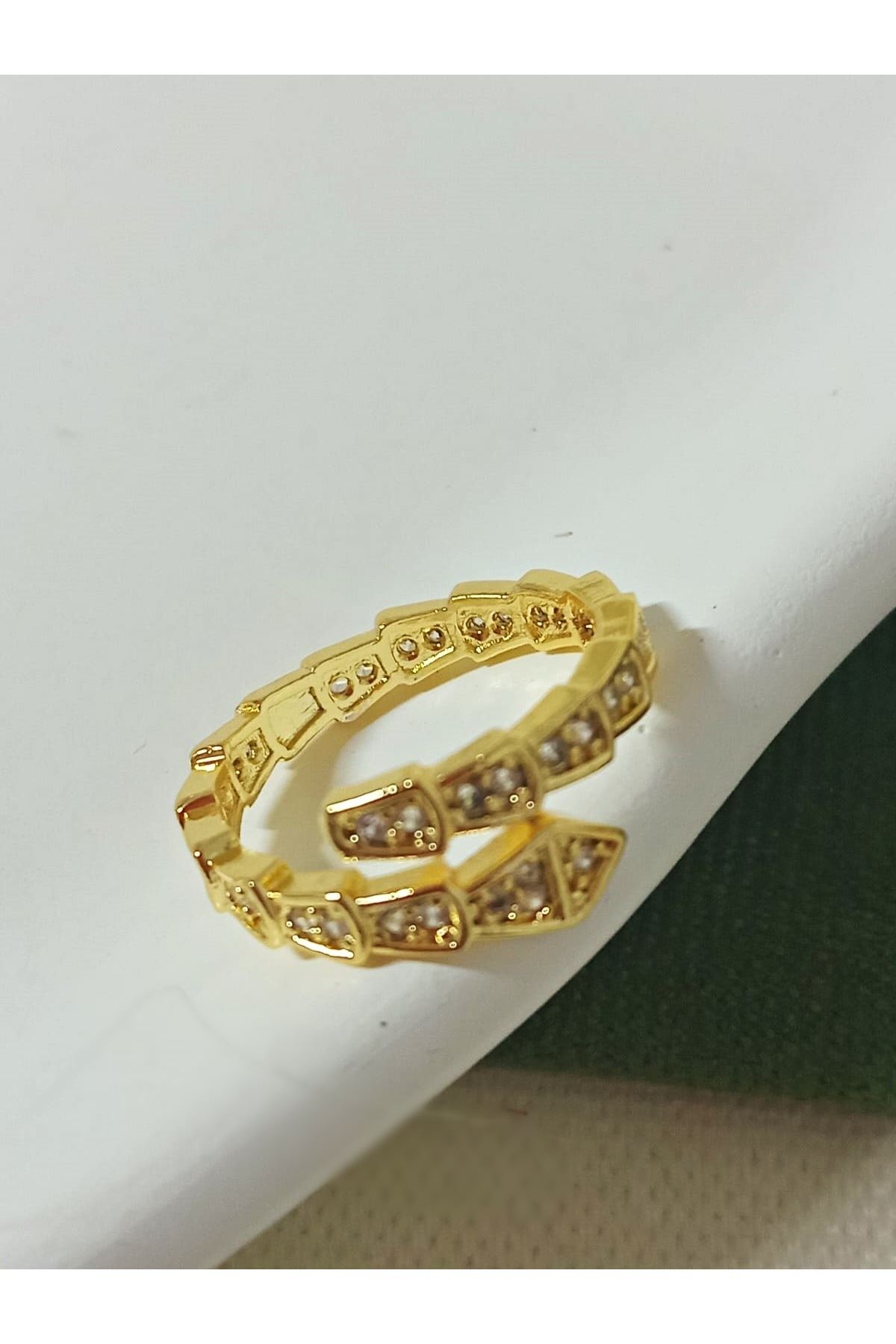 Gold Yılan Ayarlanabilir Yüzük
