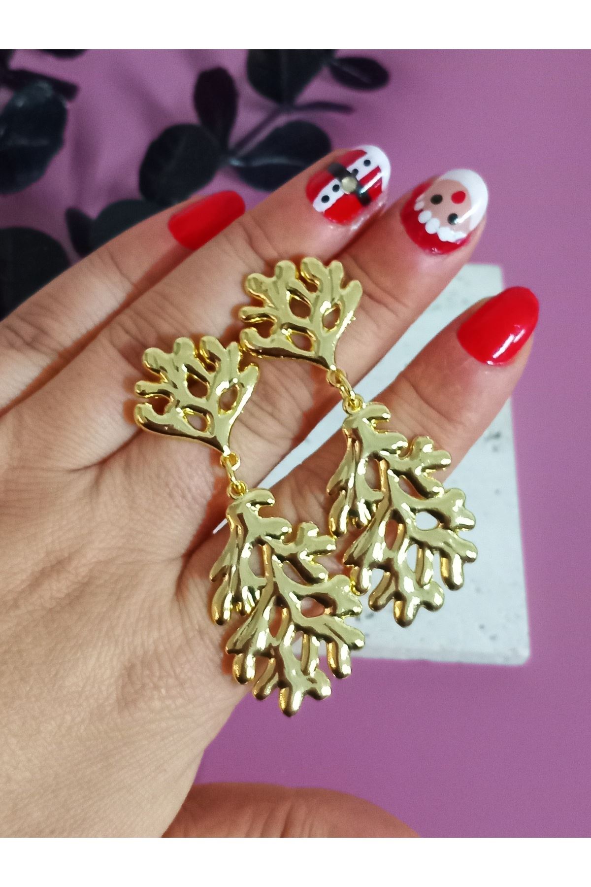 Gold Yosun Küpe