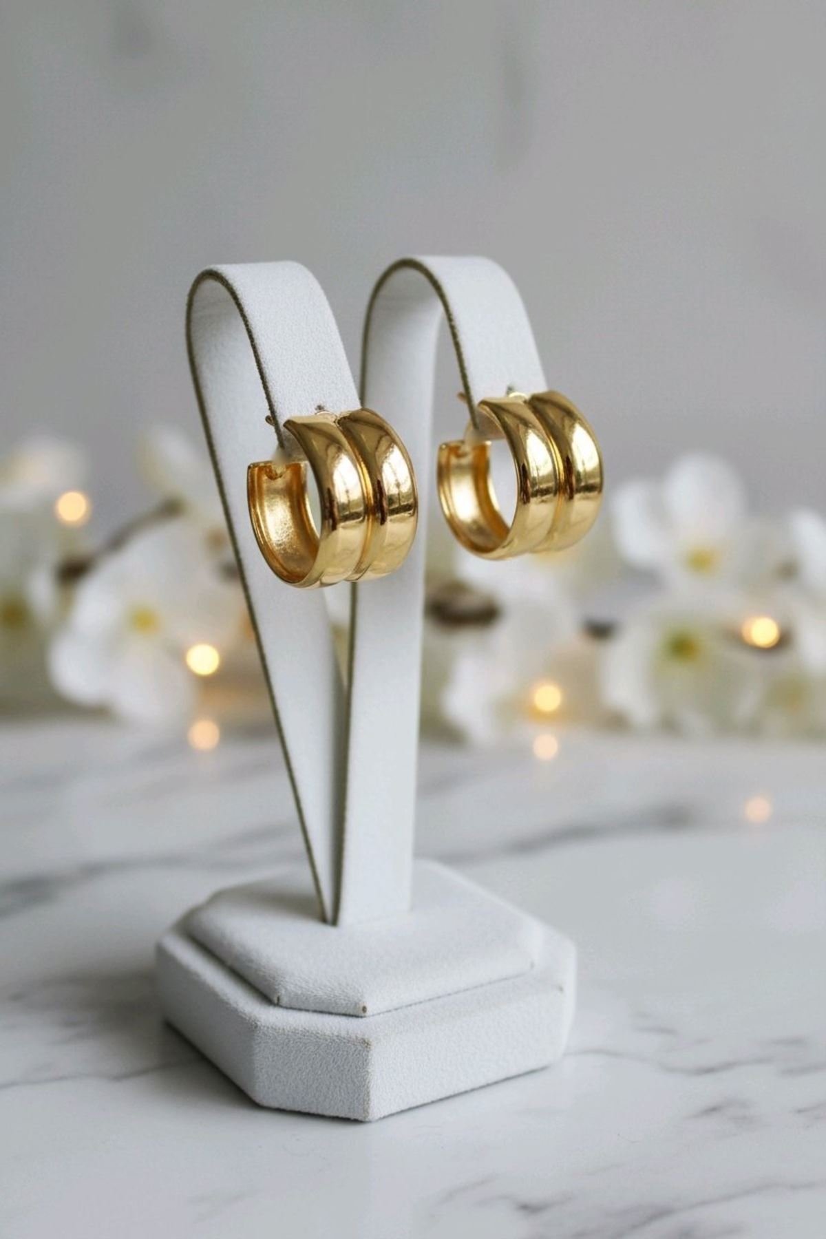 Gold Halka Küpe
