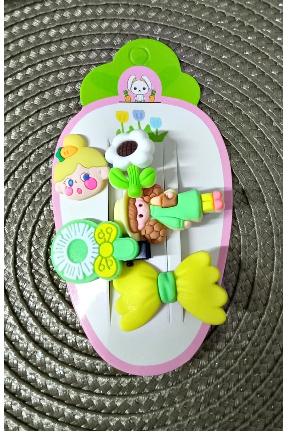 4 Parça Fiyonk Çocuk Pens Toka Seti