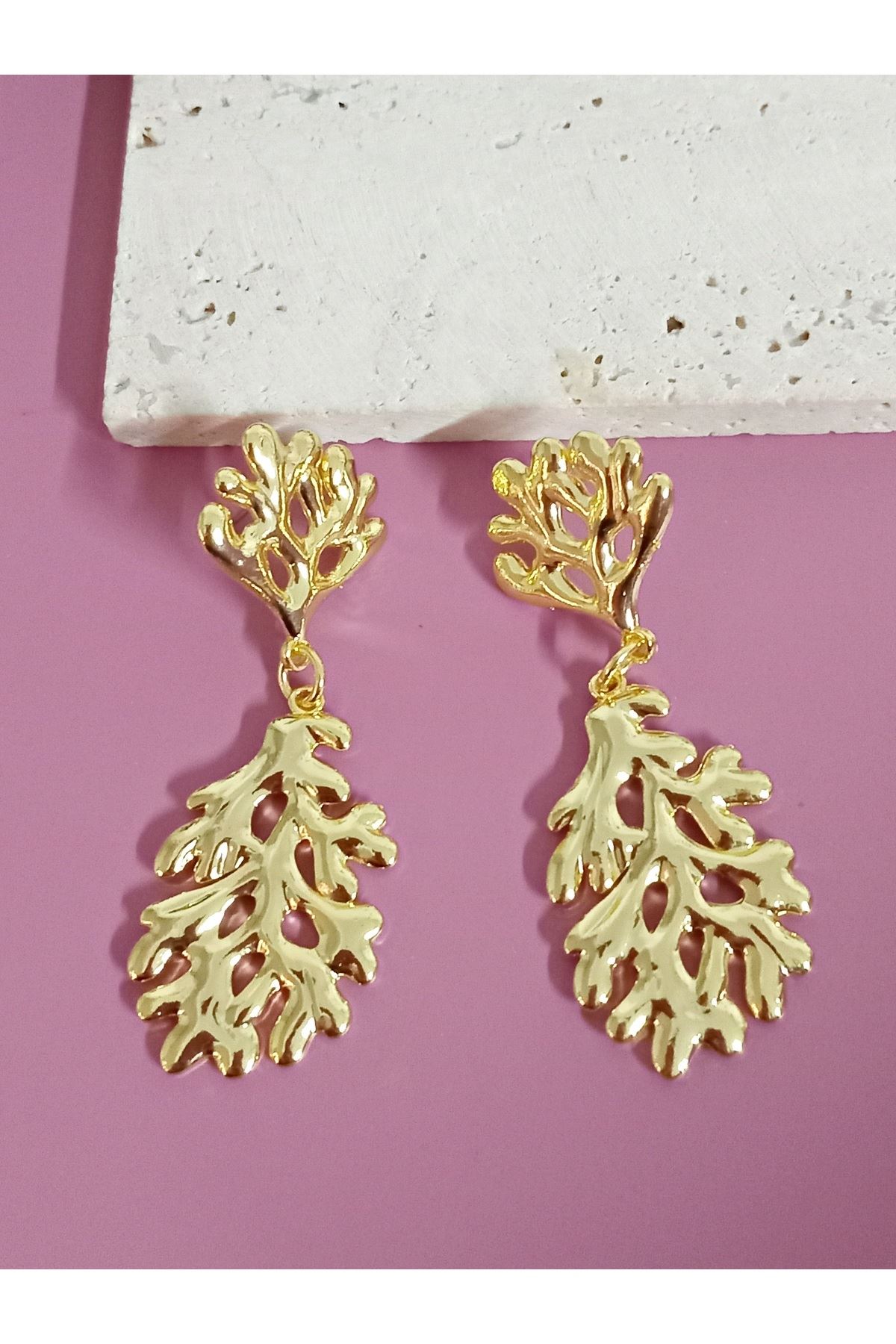 Gold Yosun Küpe