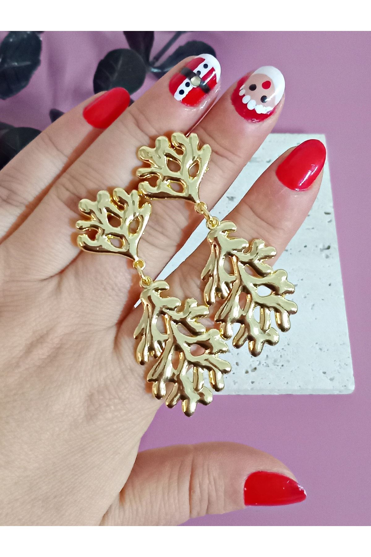Gold Yosun Küpe