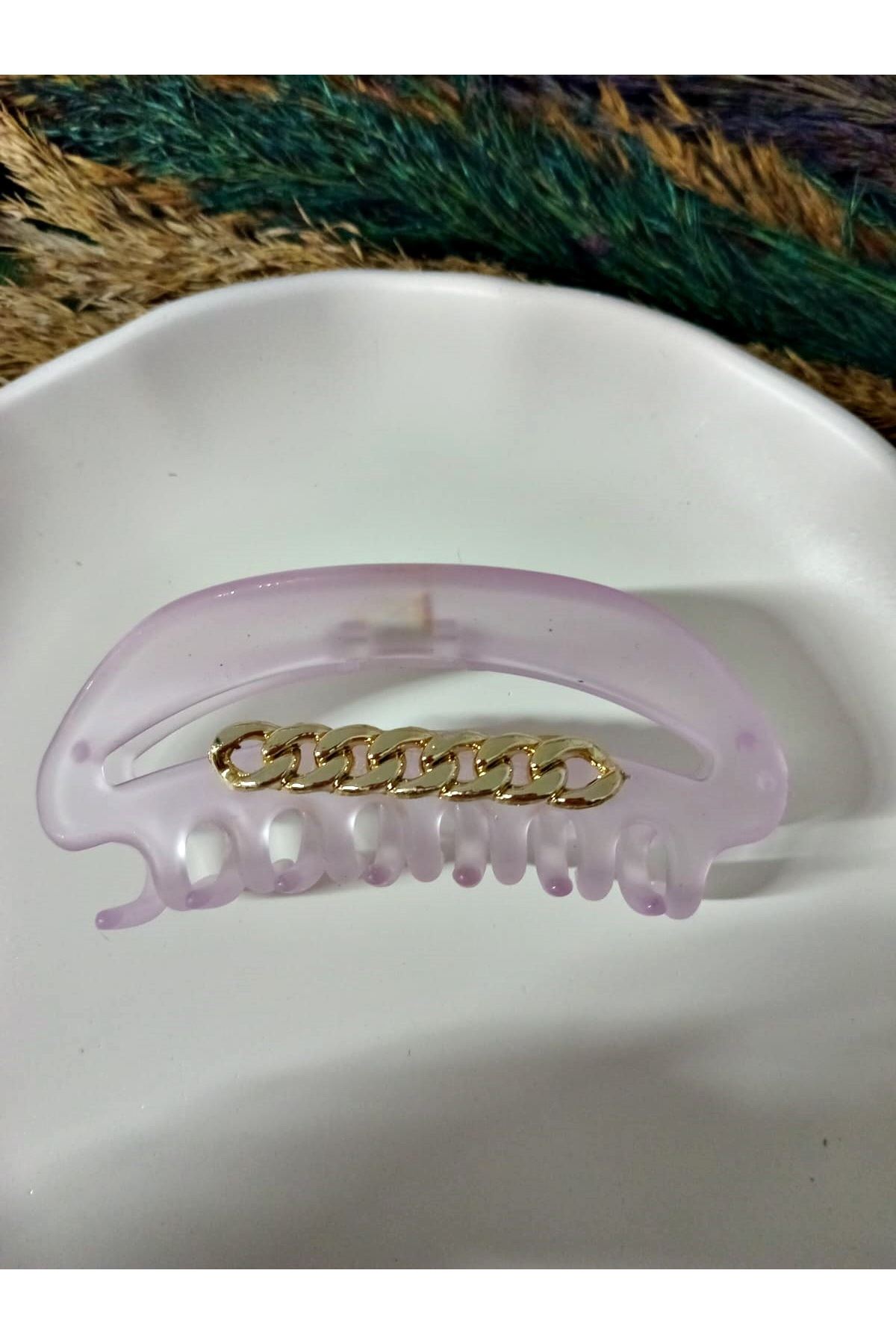 Pastel Renkli Şeffaf Görünümlü Mandal Toka
