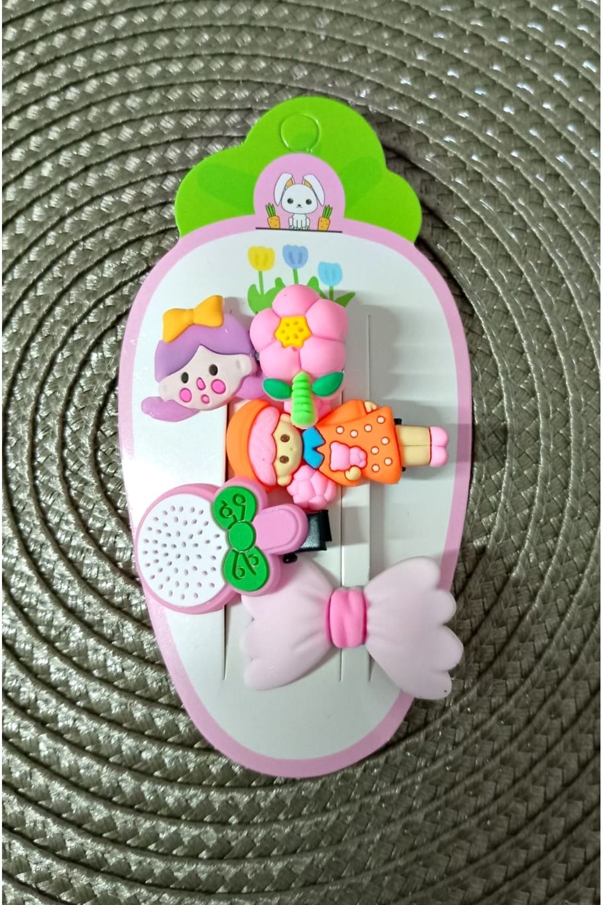 4 Parça Fiyonk Çocuk Pens Toka Seti