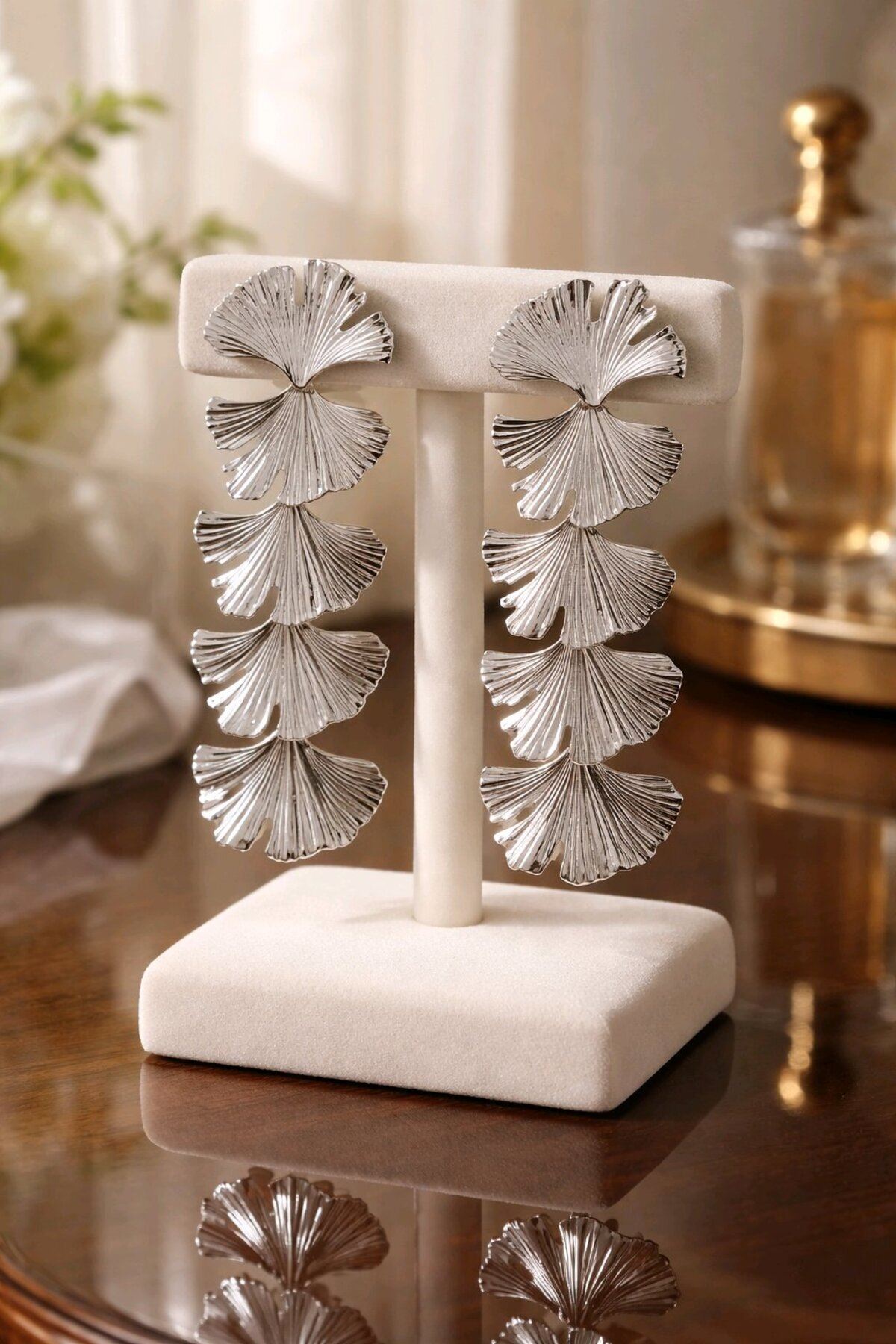 Gingko Model Şıkır Şıkır Kadın Küpe