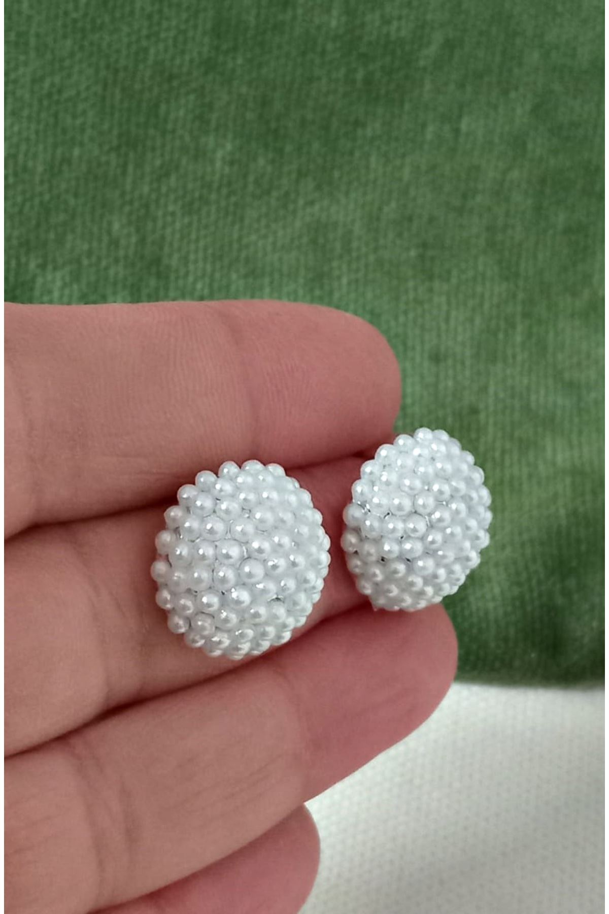 Gümüş İncili Abiye Günlük Kadın Küpe