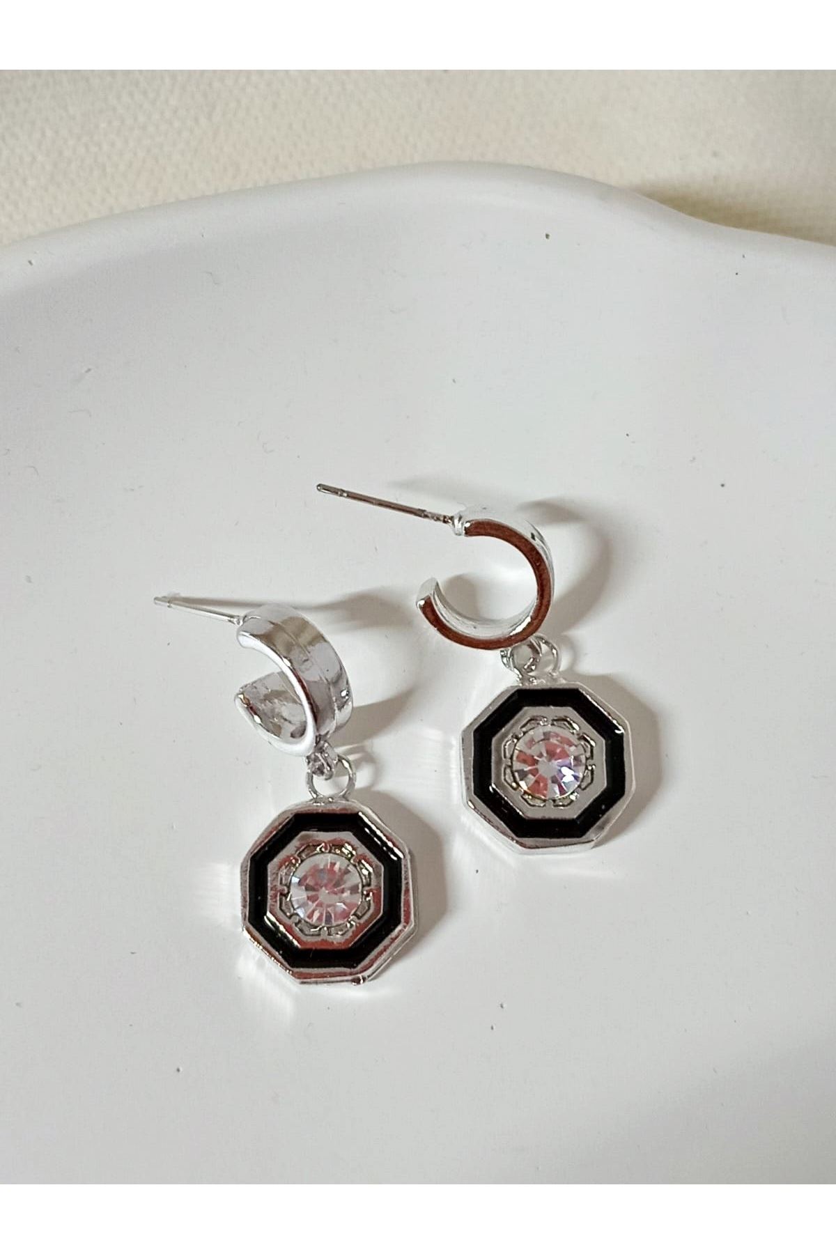 Gümüş  Serenay Model Sallantılı Kadın Küpe