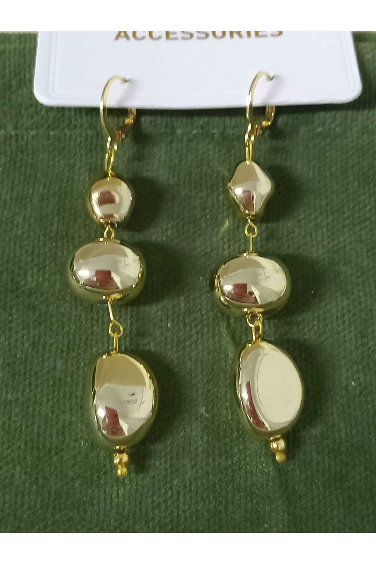Gold Sallantılı Kadın Küpe