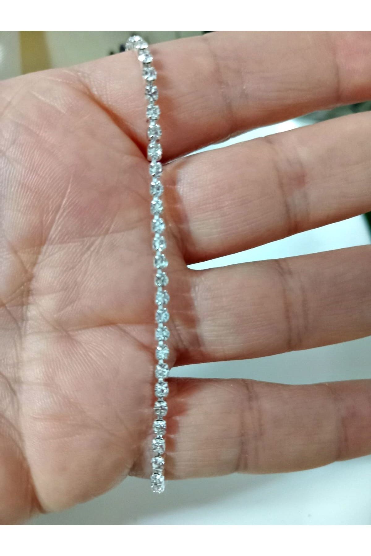 Tek Sıra Su Yolu Gümüş Bileklik