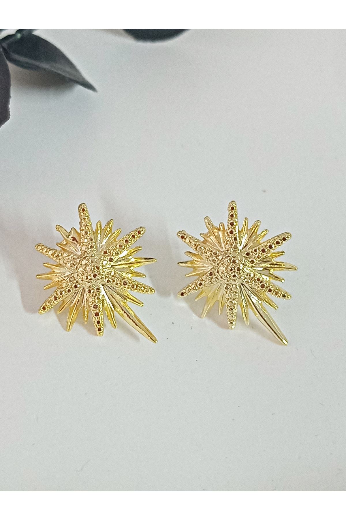 Gold Kuzey Yıldızı Küpe