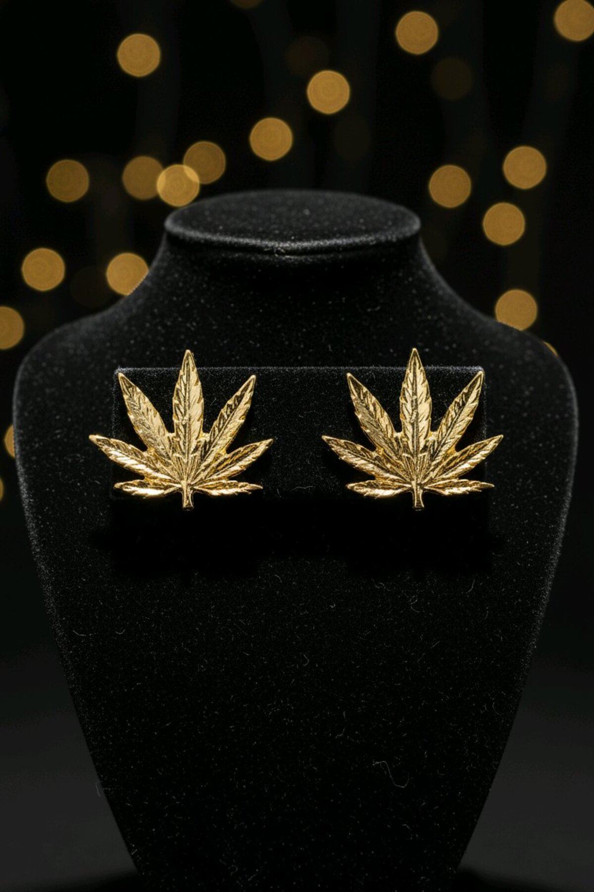 Gold Yaprak Küpe