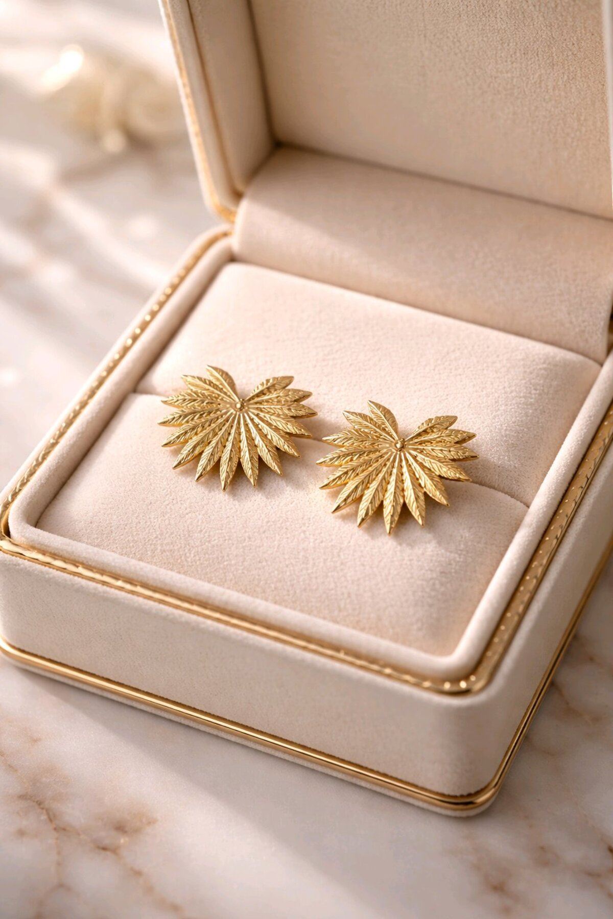Gold Yarım Yıldız Küpe, Hafif