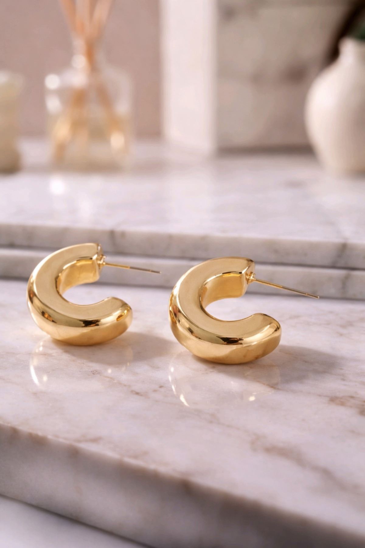 Gold Halka Küpe, Çok Hafif