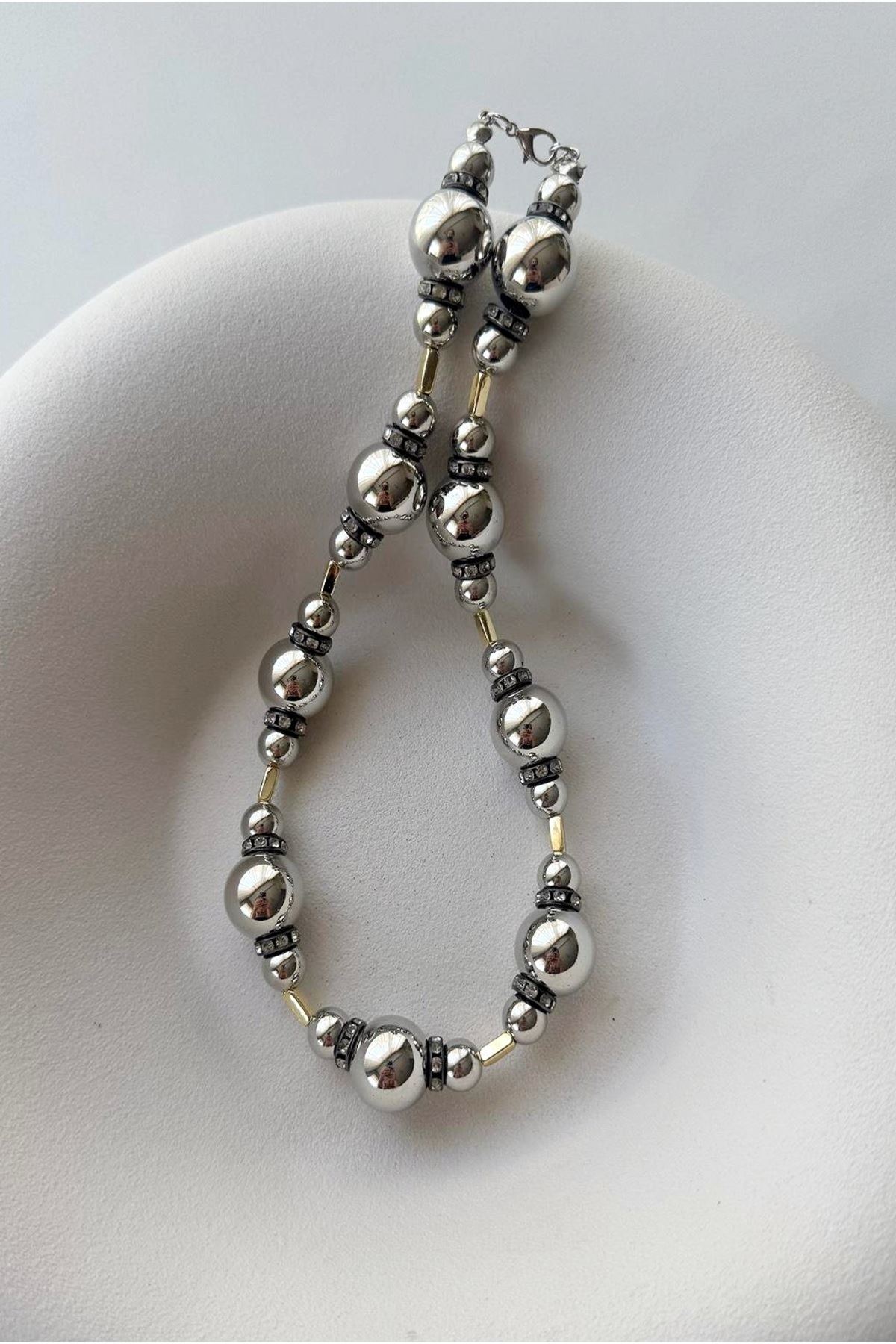 Gümüş Renk Elegant Kolye