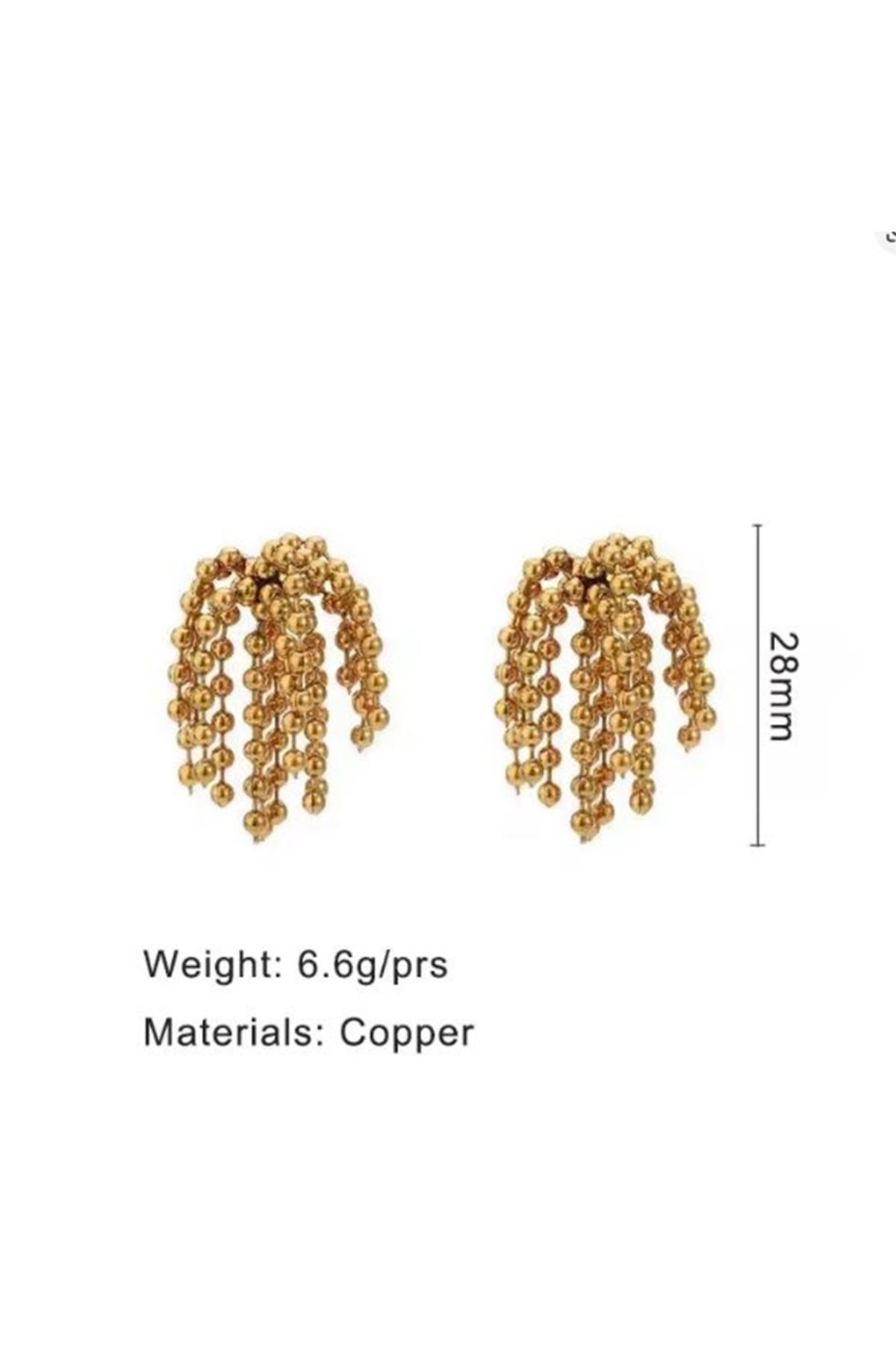 Gold Püskül Marka Kadın Küpe