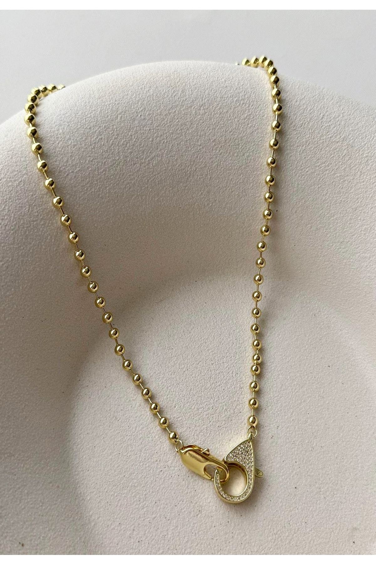 14K Gold Kilit Kolye