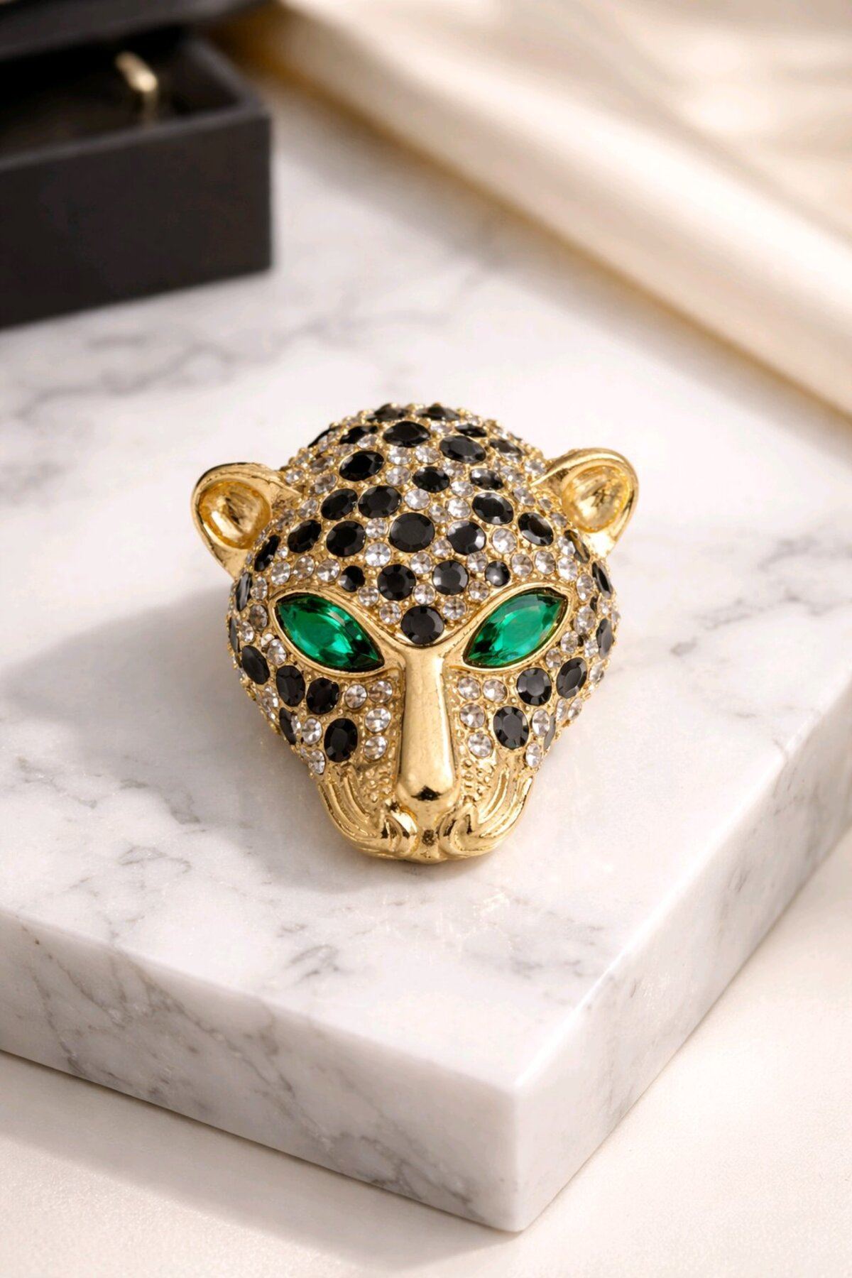 Gold Kaplan Broş, Yaka Broşu, Çanta Broşu