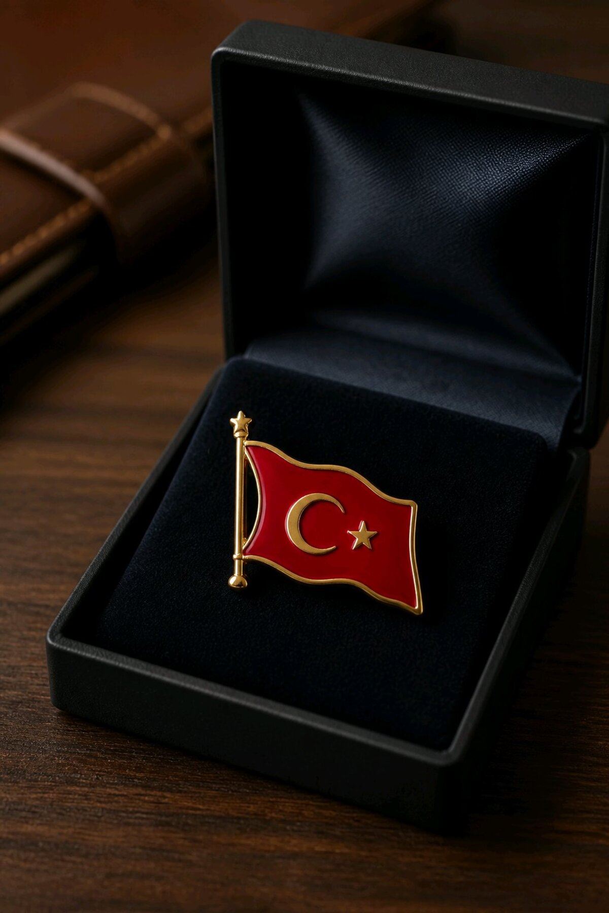 Türk Bayrağı Broş, Yaka Broşu, Çanta Broşu