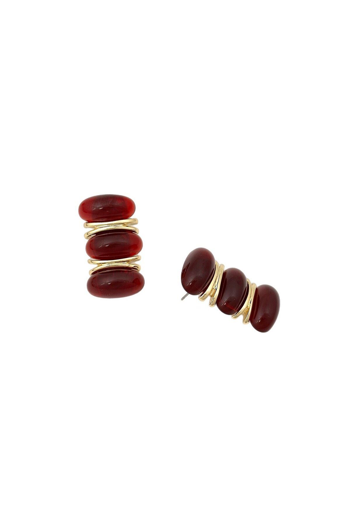 Marka Model, Bordo Hafif Kadın Küpe