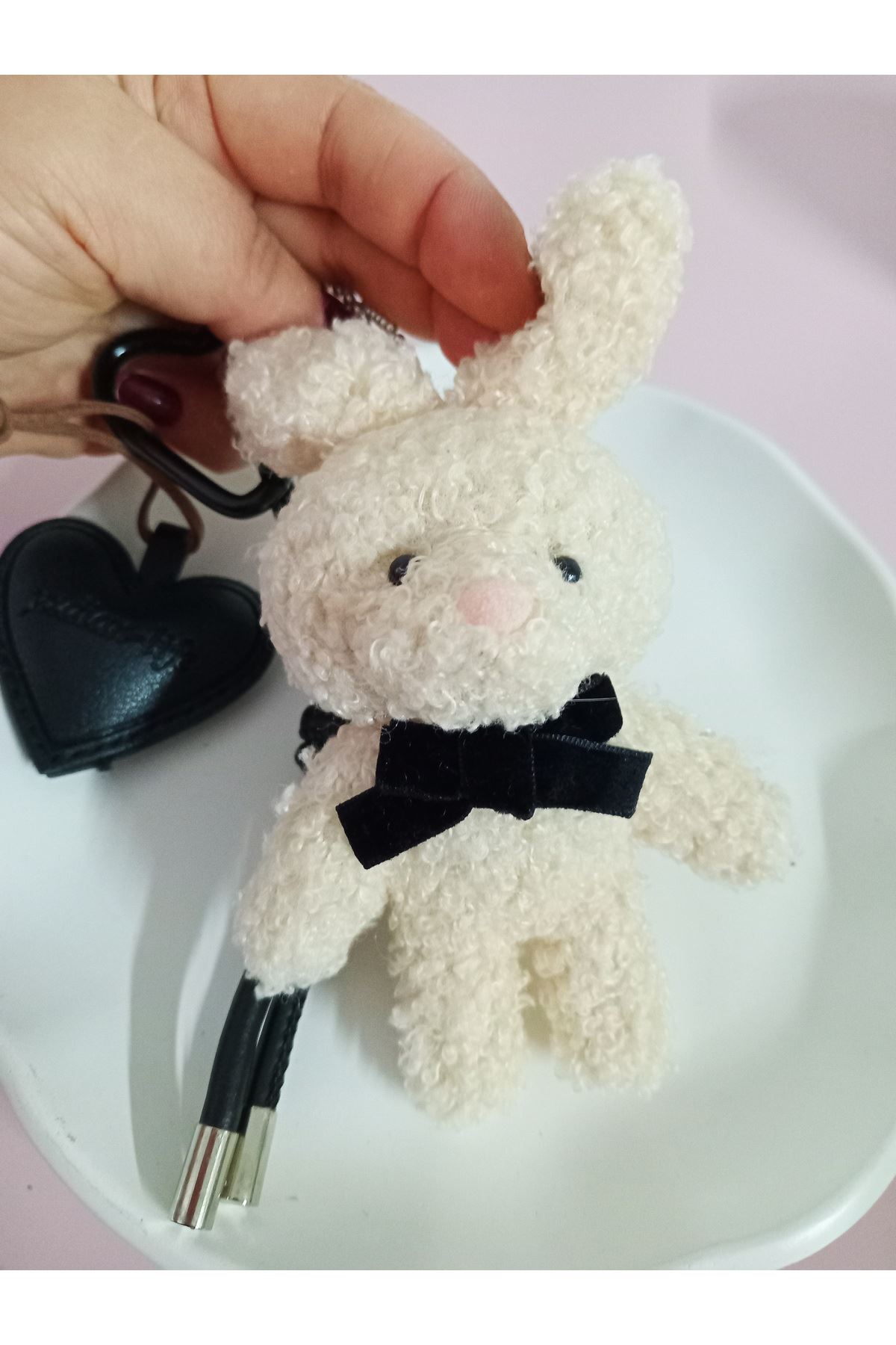 Bunny Tavşan Çanta Süsü Aksesuarı Anahtarlık, Araba Süsü,Çanta charmı