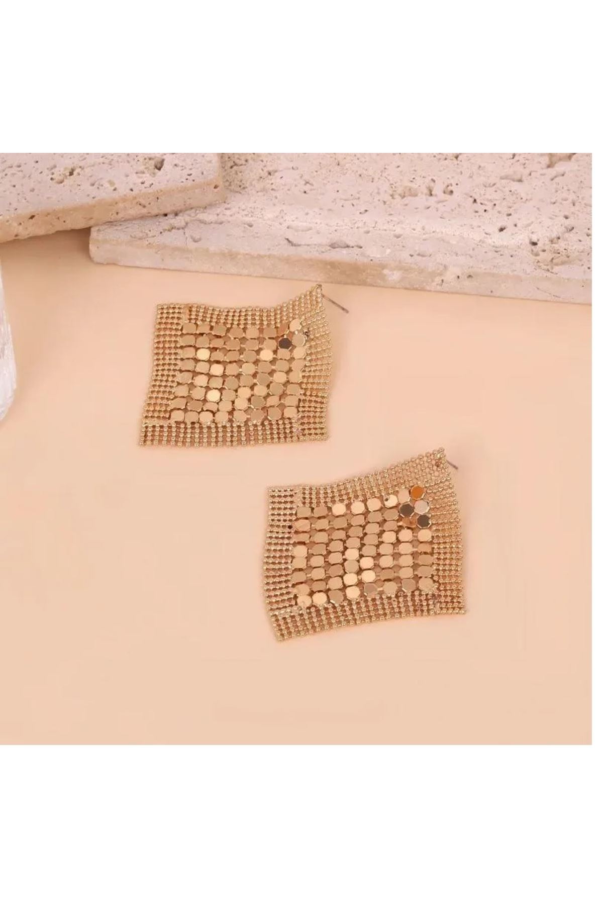 Marka Model, Gold Kare Küpe