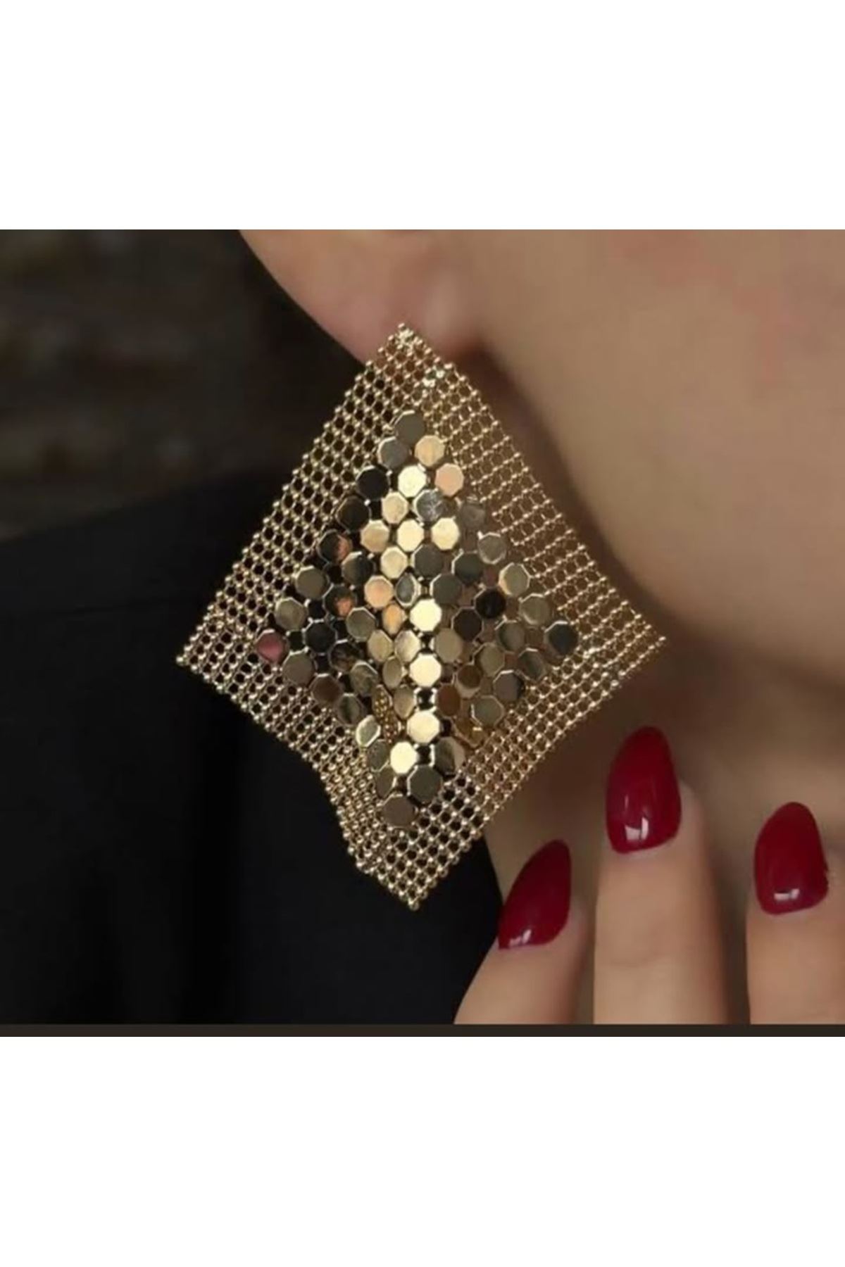 Marka Model, Gold Kare Küpe
