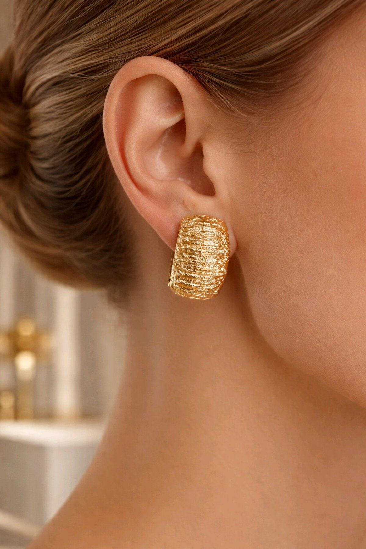 Marka Model, Gold Dokulu Küpe