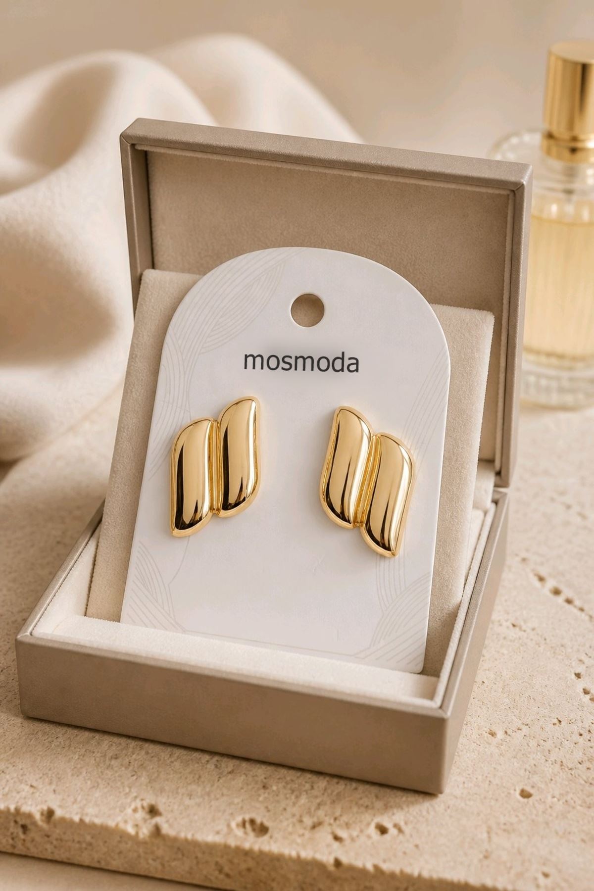 Gold Dalga Küpe