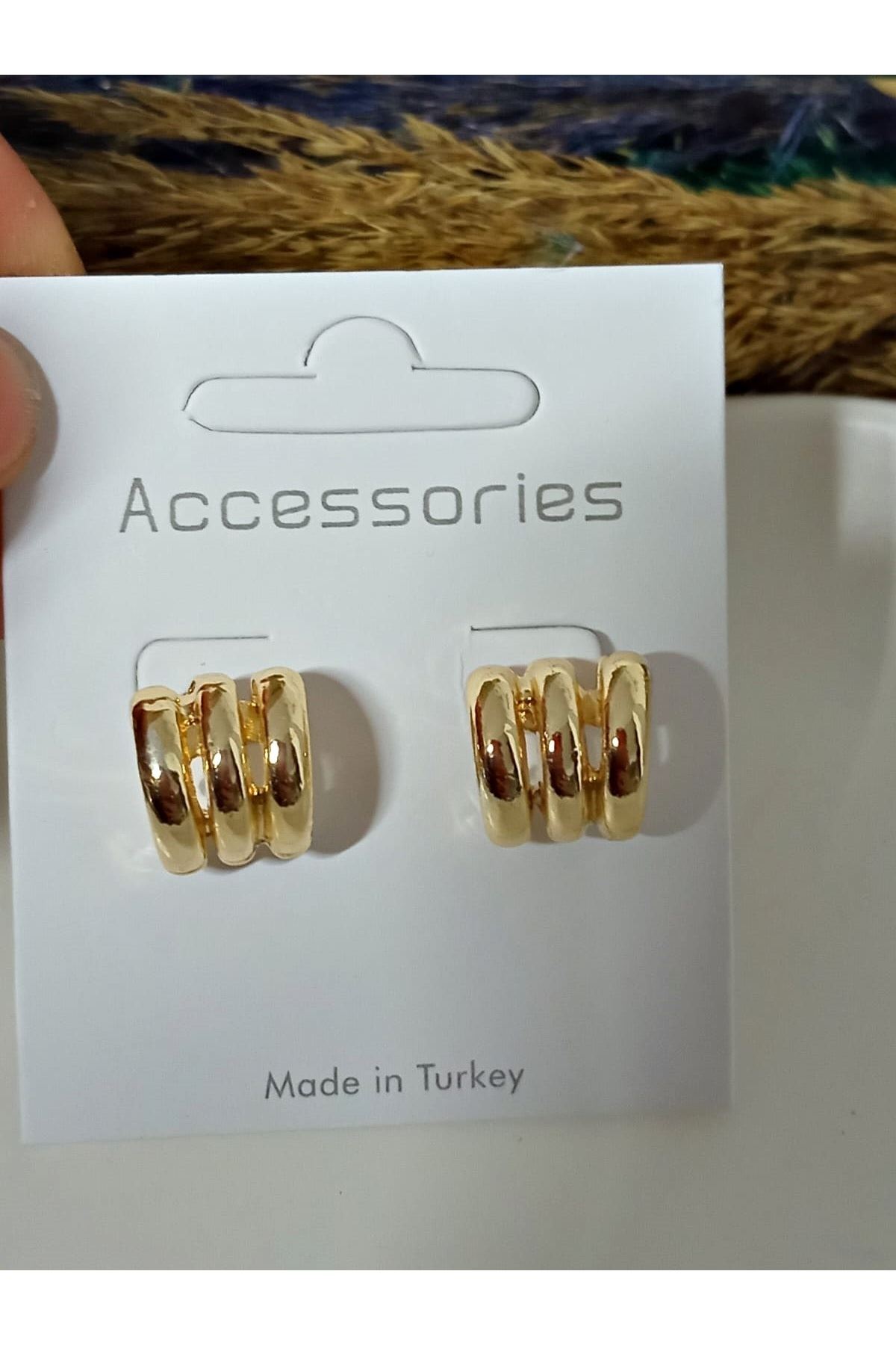 Yalı Çapkını Pelo Gold Küçük Küpe Çoklu Görünümlü