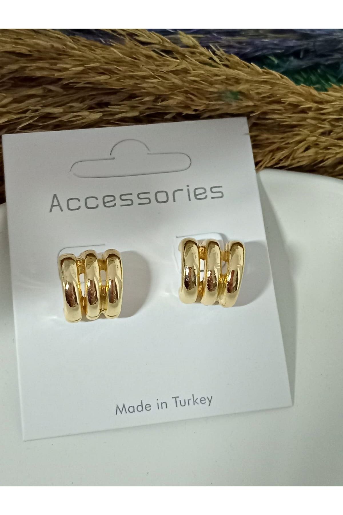 Yalı Çapkını Pelo Gold Küçük Küpe Çoklu Görünümlü