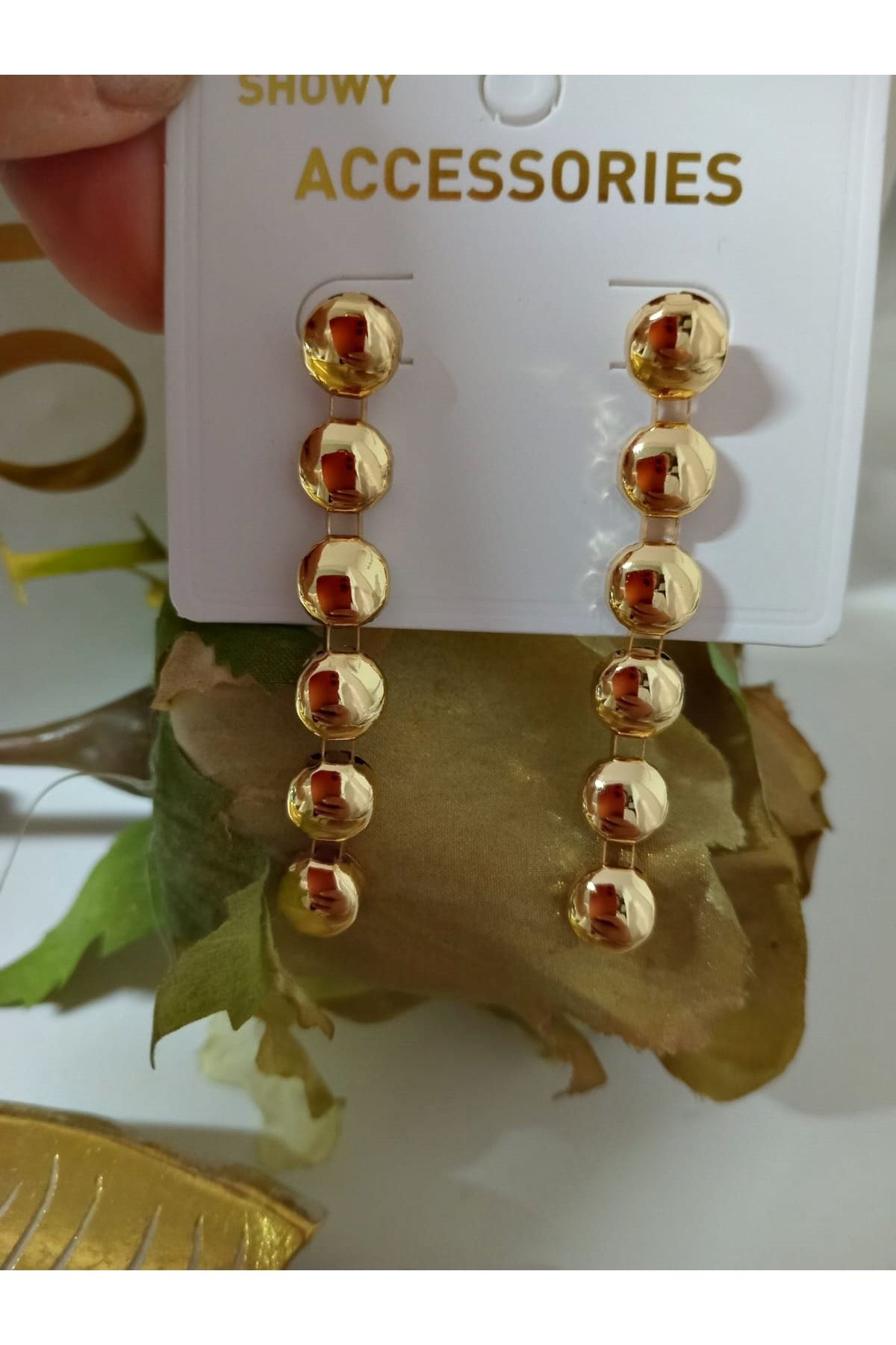 Uzun Tasarım Sallantılı Kadın Küpe