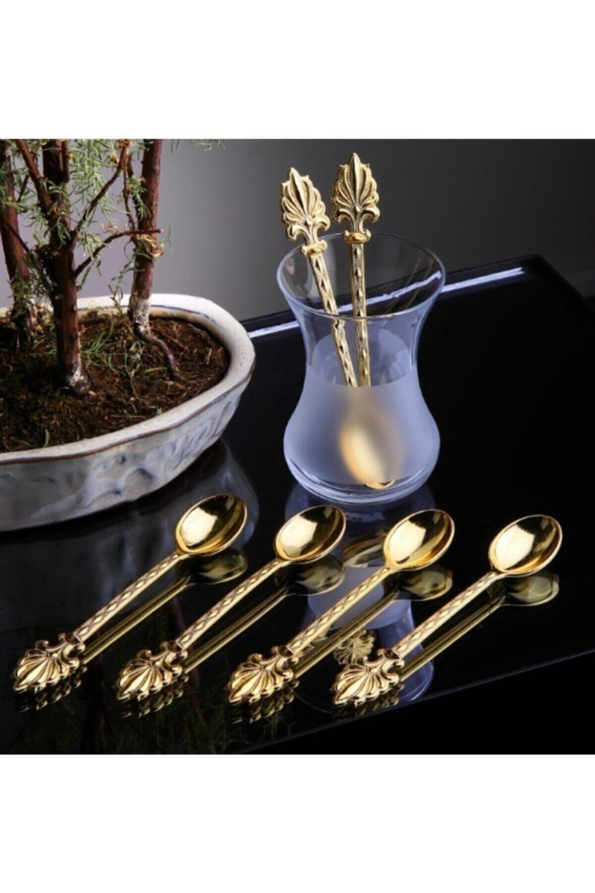 Busem Gold Dekoratif Çay Kaşığı 6'lı Ps3305