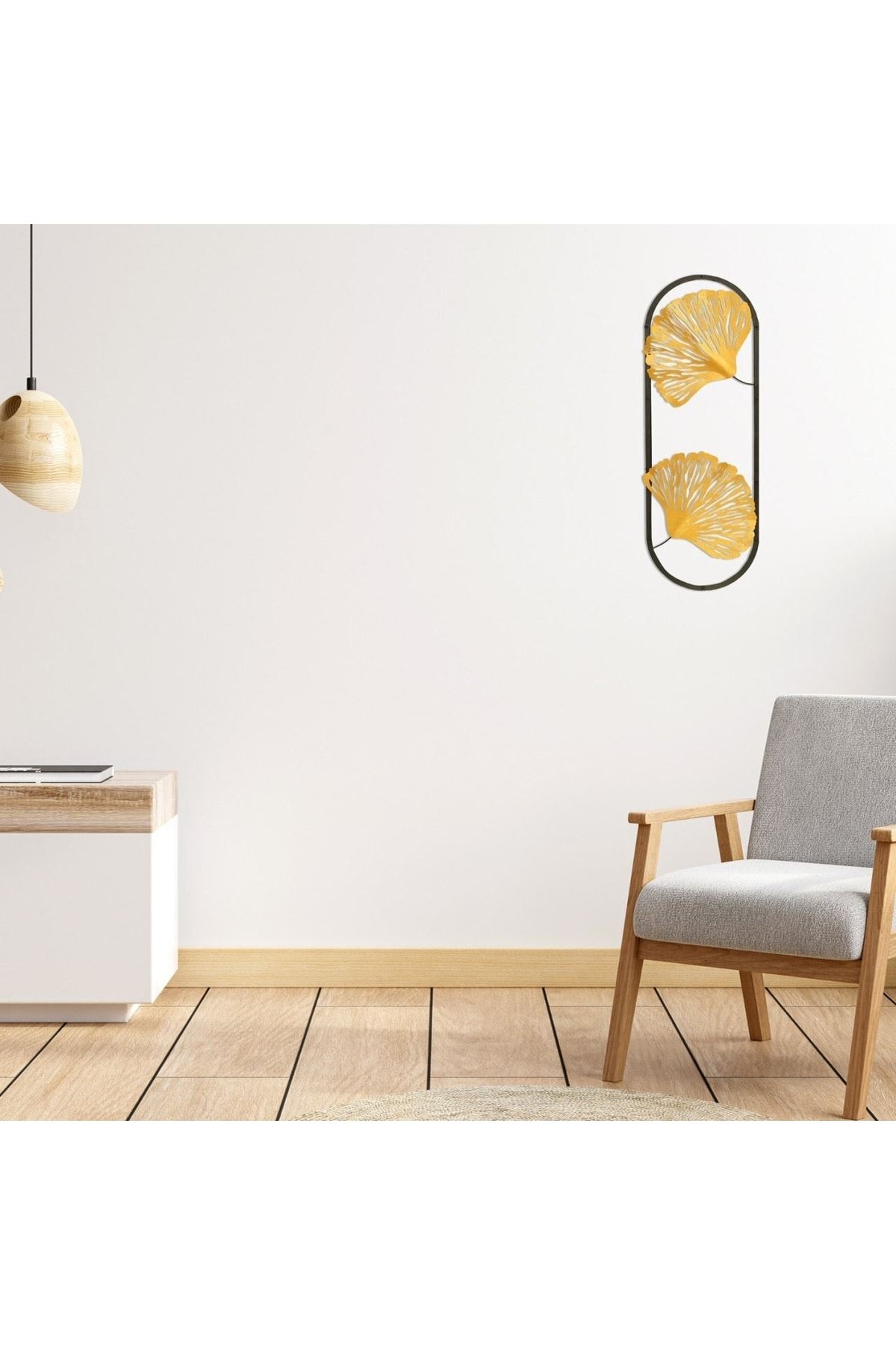 Metal Dore Duvar Süsü 32x92cm
