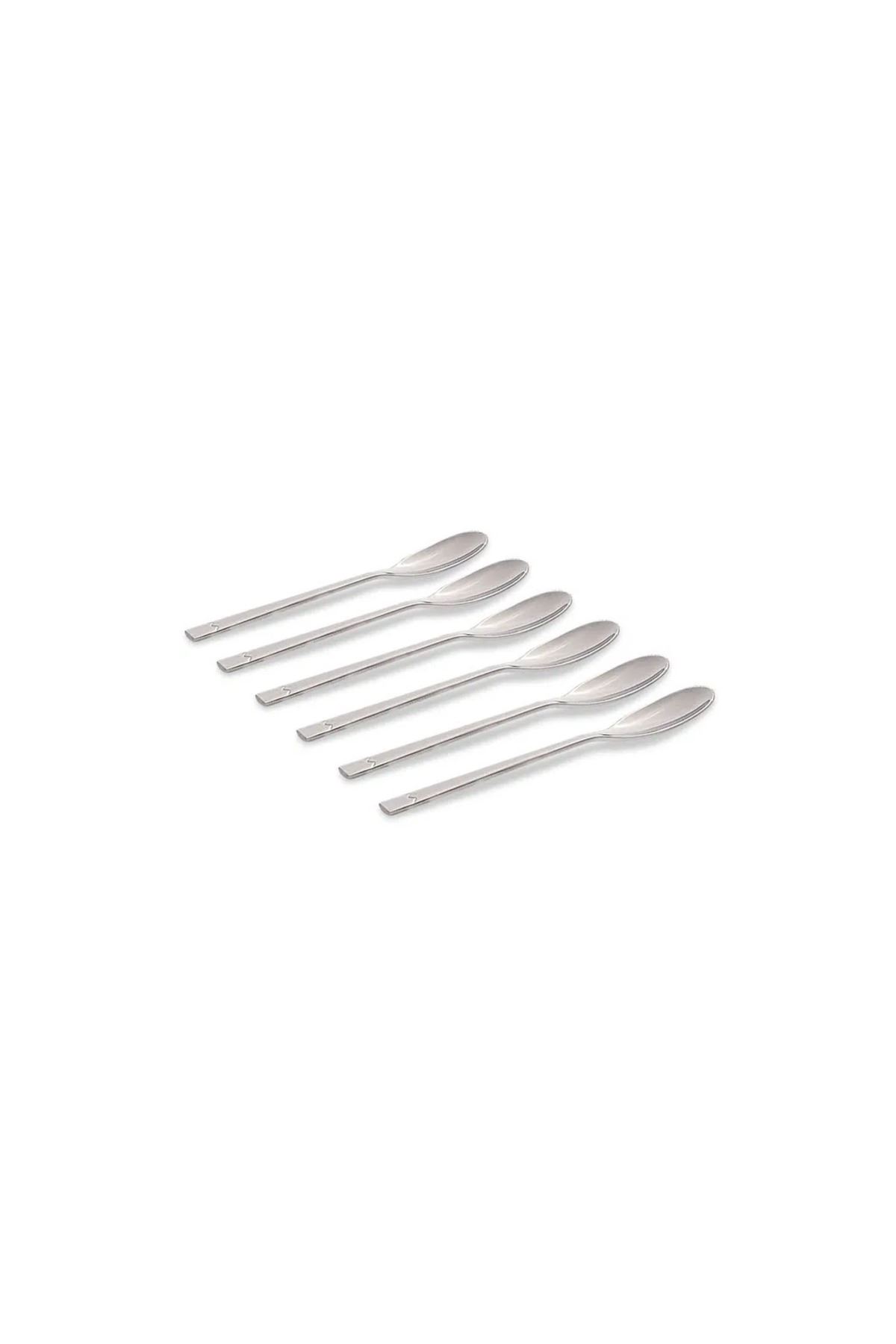 6 Lı Çelik Skinny Çay Kaşığı 13cm