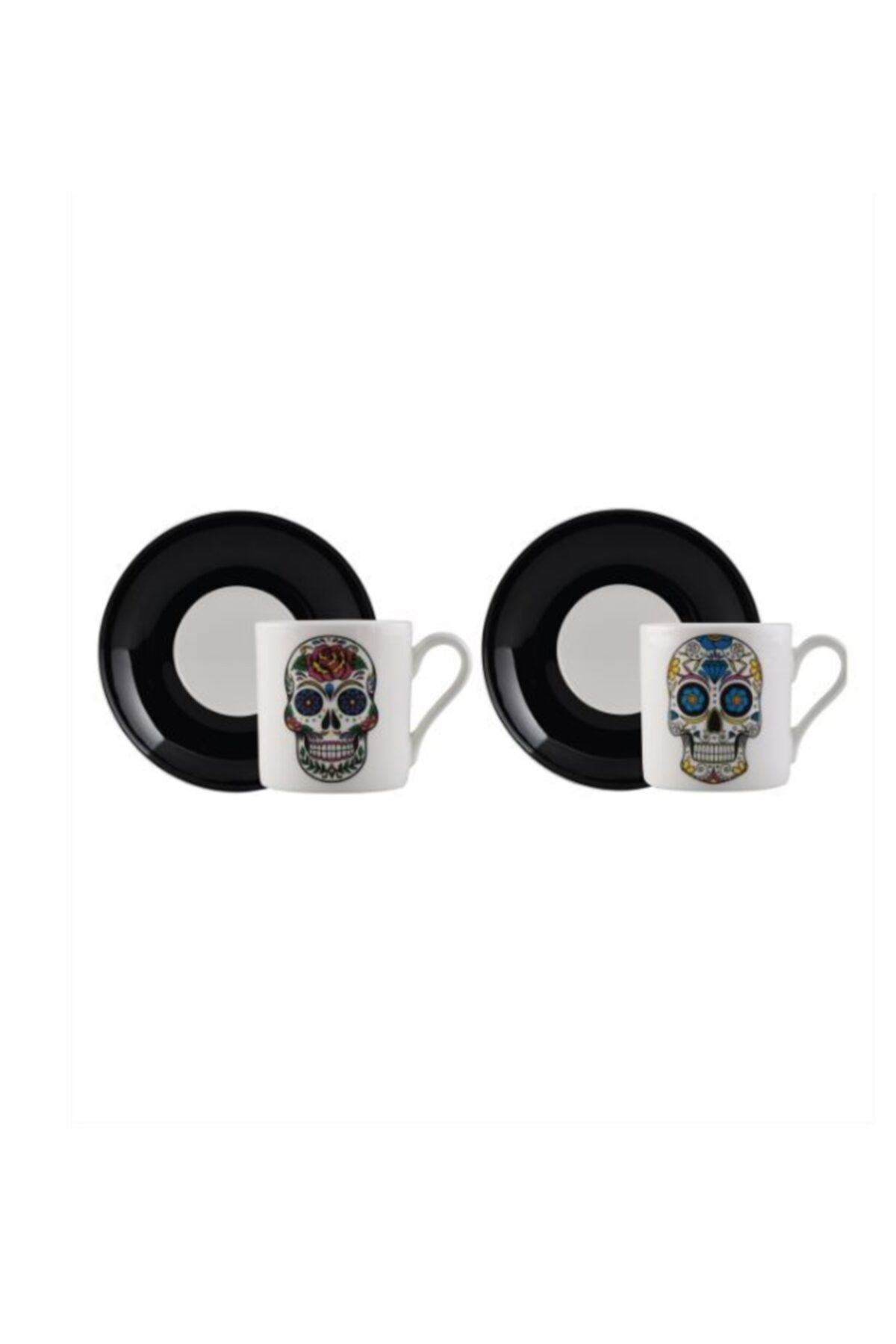 4 Parça 2 Kişilik Skull4him Kahve Takımı 90cc