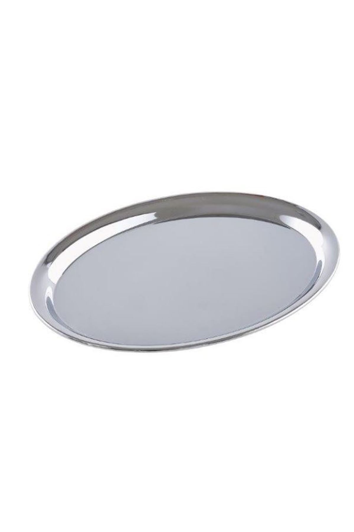 Çelik Oval Küçük 2 Li Tepsi 26cm