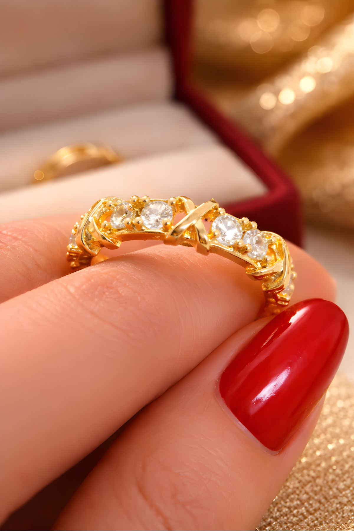 Gold XoXo Yüzük, Ayarlanabilir
