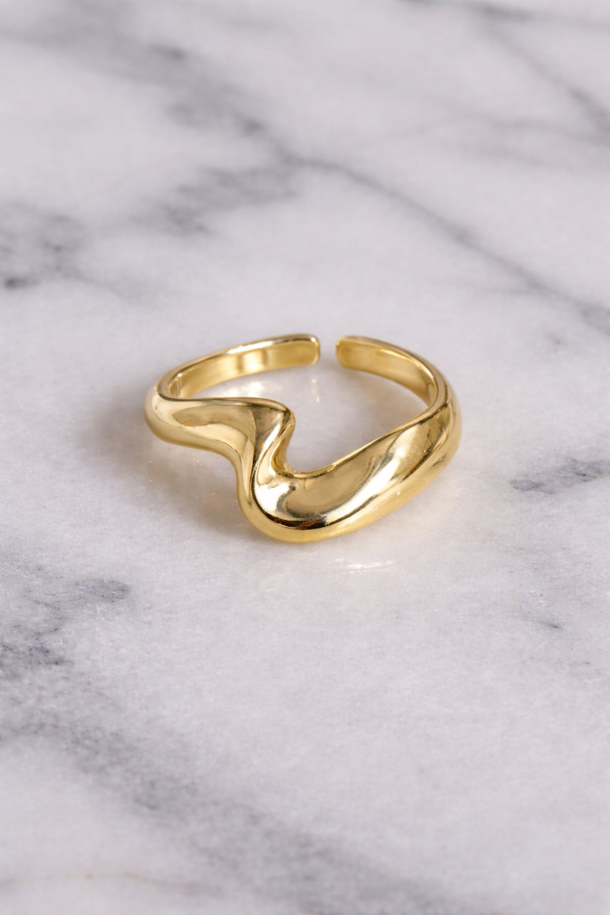 Gold Geometrik Yüzük, Ayarlanabilir