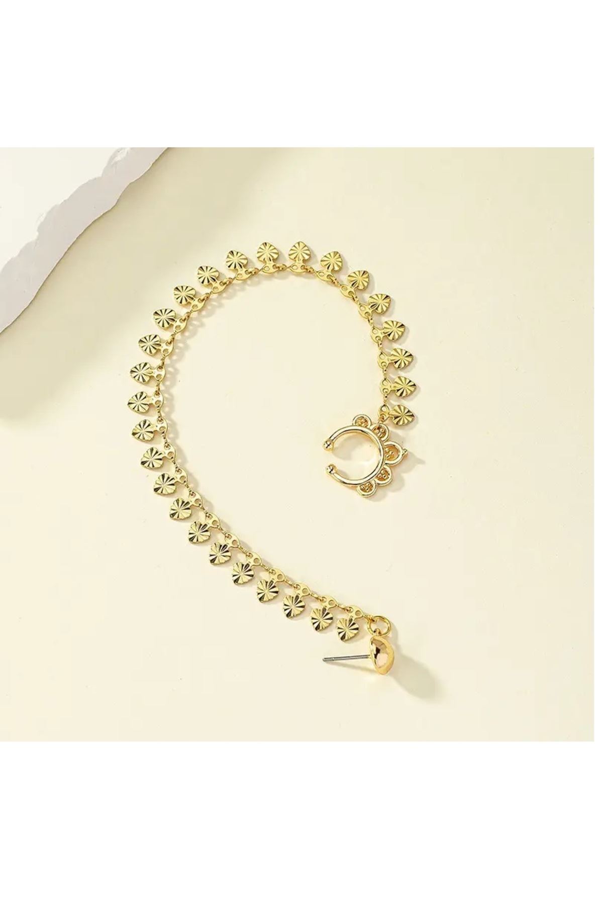 Hip hop Tarz Gold Kadın Küpe