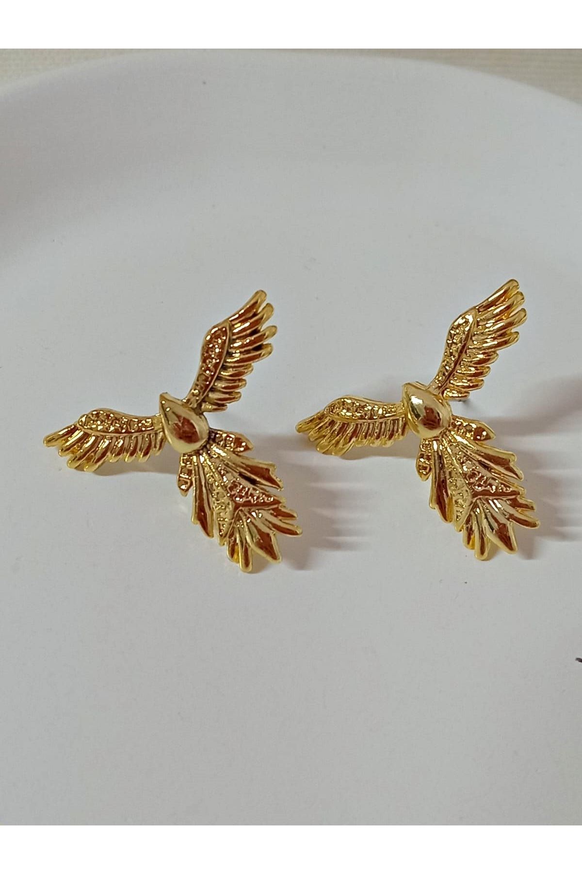 Gold Ankakuşu Hafif Kadın Küpe