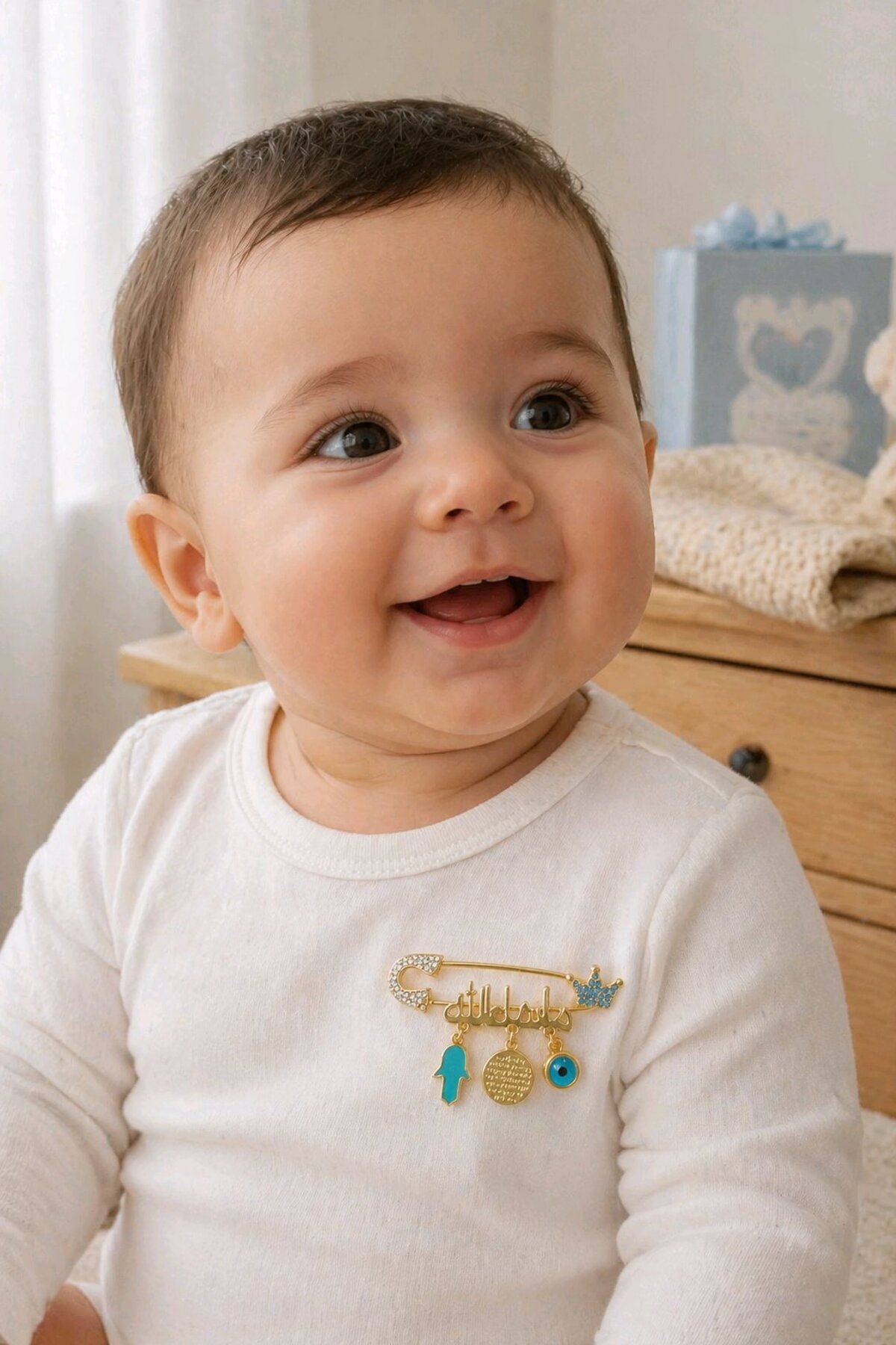 Mavili Bebek Maşallah İğnesi, Nazar Boncuğu