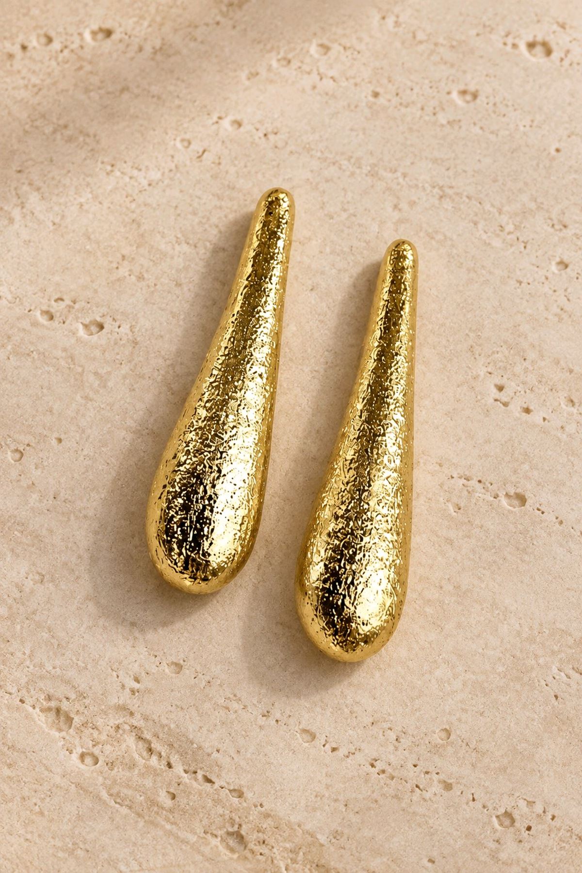 Gold 5cm Uzun Küpe