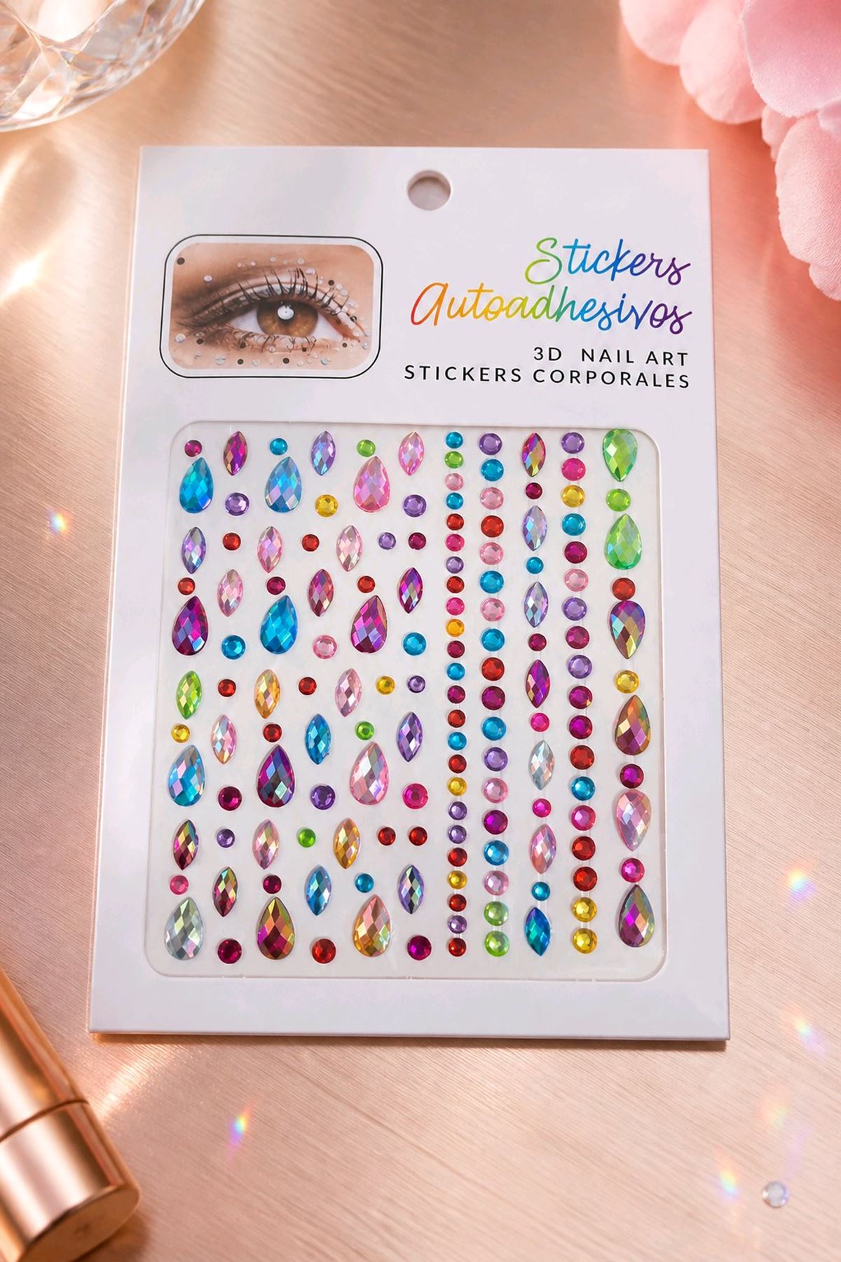 Renkli Nail Art Vücut Sticker
