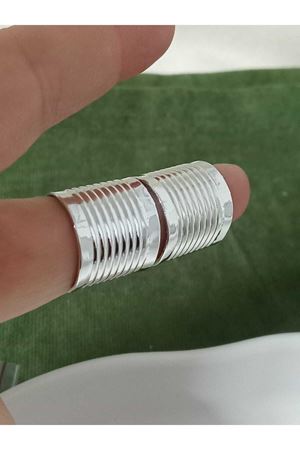Gümüş C Şekilli Halka Hafif Şık Kadın Küpe