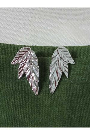 Gümüş Yapraklar Şık Hafif  Kadın Küpe