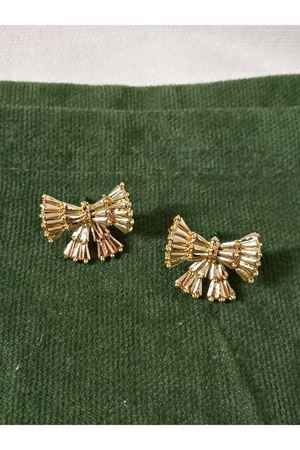 Gold Fiyonk Hafif Şık Kadın Küpe