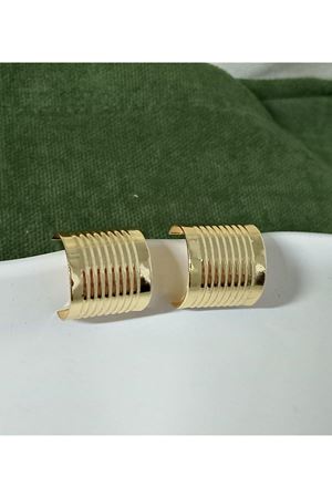 Gold C Şekilli Halka Hafif Şık Kadın Küpe