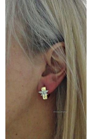 Gold Taşlı Yusufçuk Şık Kadın Küpe