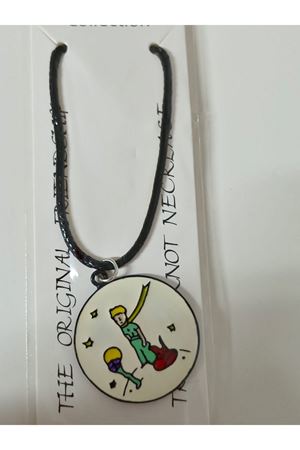 Küçük Prens Suni Deri Kayışlı Unisex Çocuk Kolye